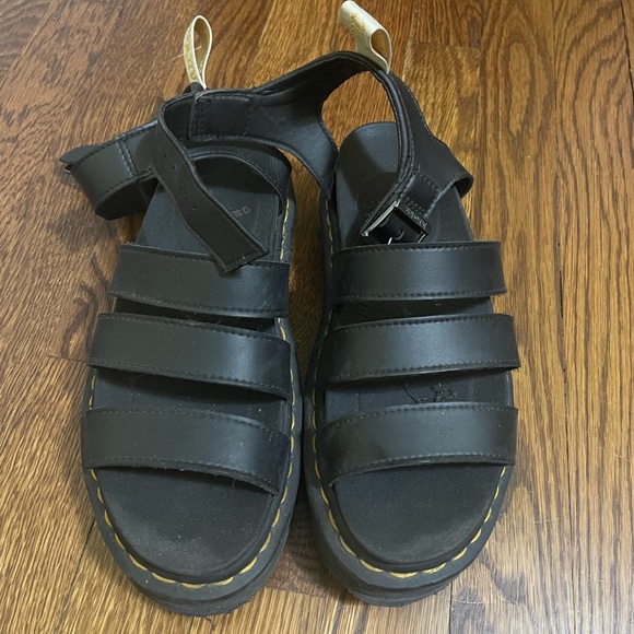 Dr. Martens Blaire Platform Sandals in Black - Picture 3 of 7